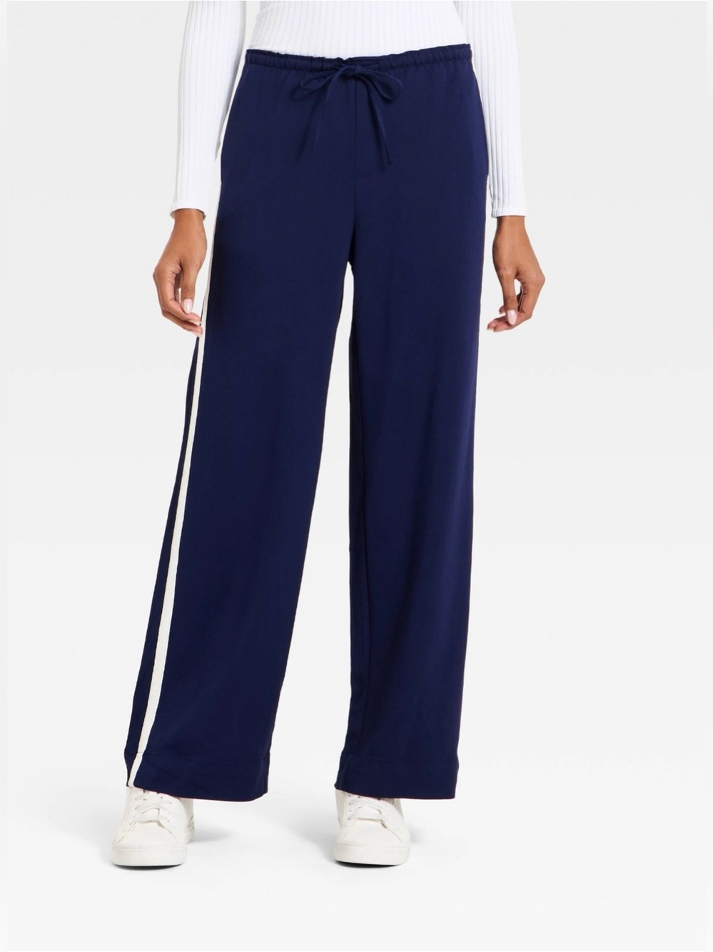 Women's Effortless Pull-On Pants - A New Day™ Navy S Short